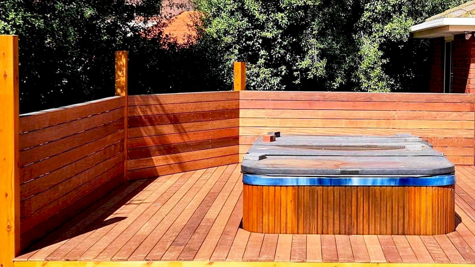 Timber Decks and Spa Areas by Crown Family Homes, Melbourne